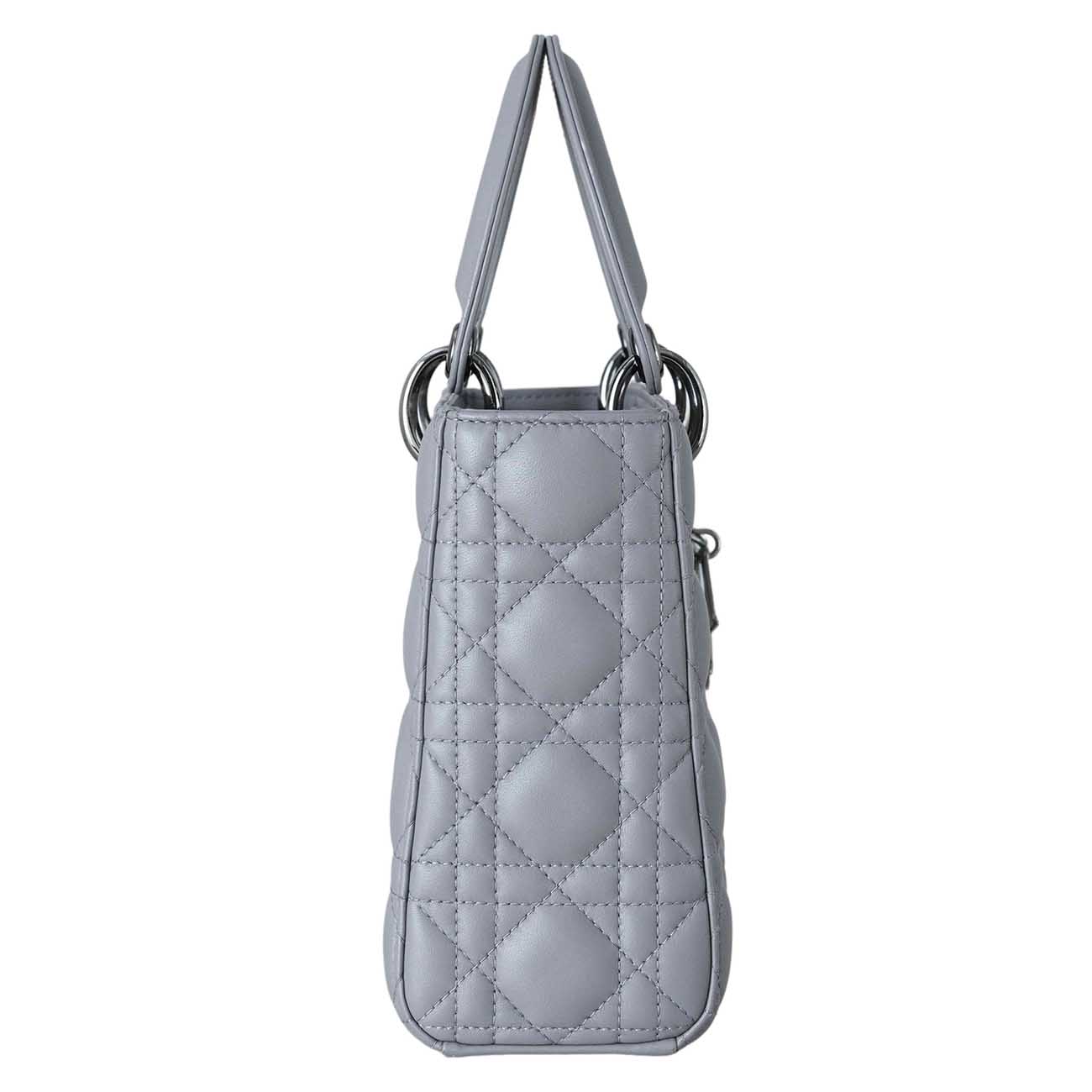 CHRISTIAN DIOR(USED)크리스찬디올 램스킨 레이디디올 스몰